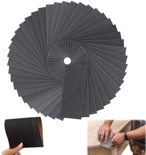 Papier de Verre,72pcs Papier Abrasif,Papier A Poncer Carrosserie,Carrosserie Feuilles Abrasives Papier,Ensemble De Papier De Verre,Papier Abrasif Pour Carrosserie,Poncer Mur Papier De Verre