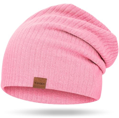 YANIKY Beanie Mütze Damen - Leichte Strickmütze für Frühling & Winter - Klassische Beanie Hat Unisex