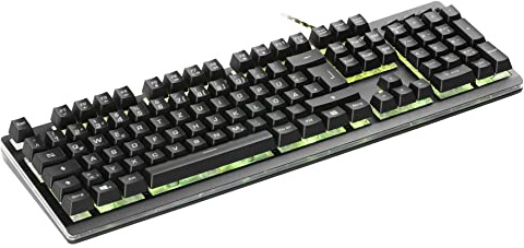 Snakebyte PC Keyboard - USB Gaming Tastatur / 19 Tasten mit Anti-Ghosting/Rubberdome-Tasten / 10 Mio. Tastenanschläge Lebensdauer/LED-Hintergrundbeleuchtung/Gamer/Büro/QWERTZ - DE Layout
