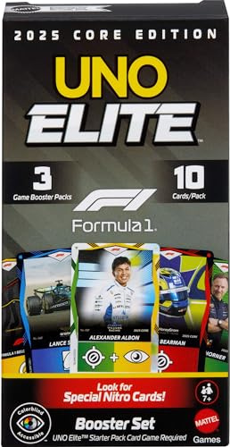 UNO Elite F1 Kartenspiel Booster Set 7+