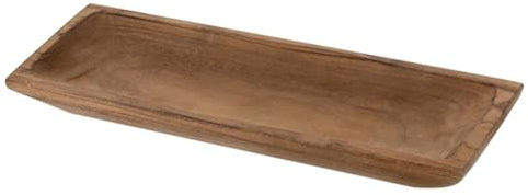 Hipzeepo Cuenco de Madera para Masa: Grande y Alargado, Ideal para la Mesa de Entrada o la Mesa de Centro de la Sala de Estar.
