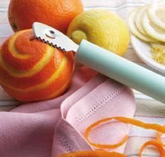 Éplucheur / zesteur - oranges et agrumes - inox et polyamide