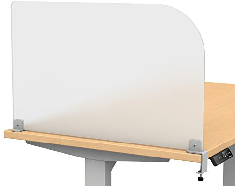 Acrylic Clamp on Privacy Desk Divider Size: 18 H x 29 W