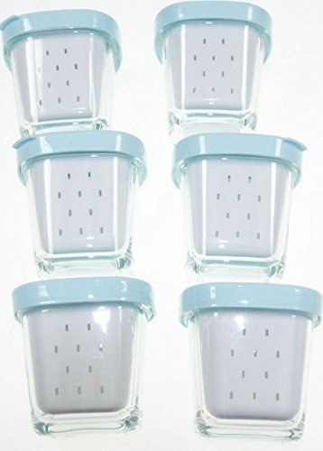 Seb - 6 potes de yogur con escurridor para yogurteras Seb