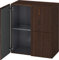 Duravit l-cube Kleiderschrank 2 Türen 700 x 363 mm Nussbaum gebürstet