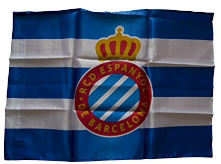 RCD Espanyol Badesp Bandera, Azul/Blanco, 150 x 100 cm