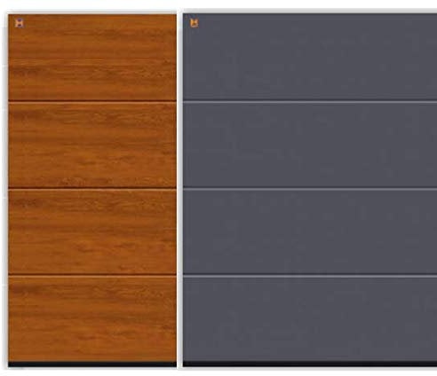 Sektionaltor - L-Sicke - Decograin - 42 mm Dämmung - Steinau - 3000 x 2500 mm