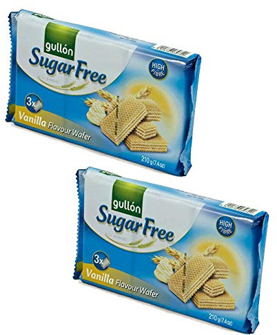 2 Pack of GULLON SUGAR FREE BISCUITS (Vanilla Wafer Bursitis)