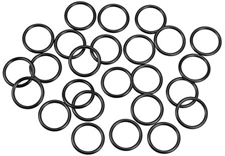 sourcing map 25Stk Metrische Nitrilkautschuk O-Ringe Dichtung 24mm AD 19mm ID 2,5mm Breite