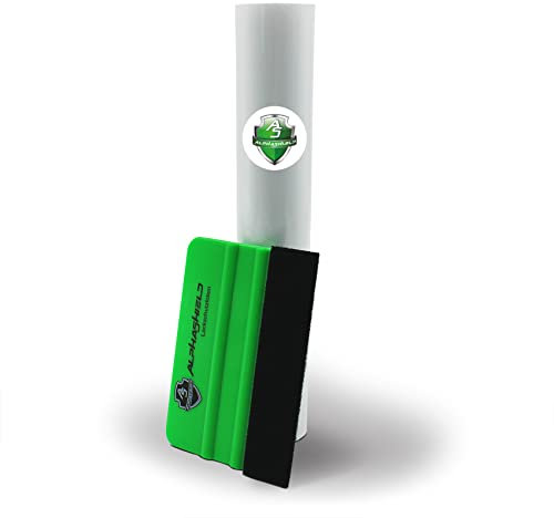 AlphaShield Lackschutzfolie Auto Motorrad Fahrrad transparent selbstklebend Schutzfolie Lack Ladekantenschutz Rahmenschutz Steinschlagschutz (Glanz, 30x300 cm)