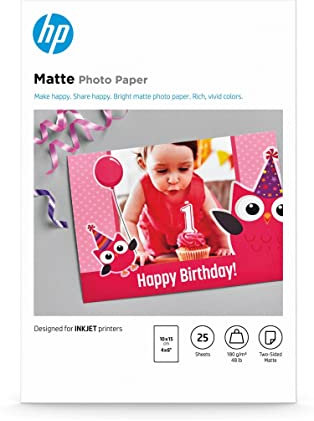 HP Fotopapier (matt, 25 Blatt, 10 x15 cm)