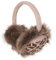 ZLYC Hiver Cache Fausse fourrure Cache-oreilles pour Femmes(Flocon de Neige Beige.)
