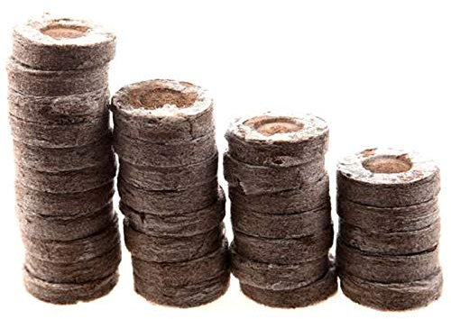 Vrttlkkfe 100 StüCk Professionelle Torf Pellets Pflanze Start Boden Block Jiffy SSMling Plugs Umwelt Garten Baum Schule