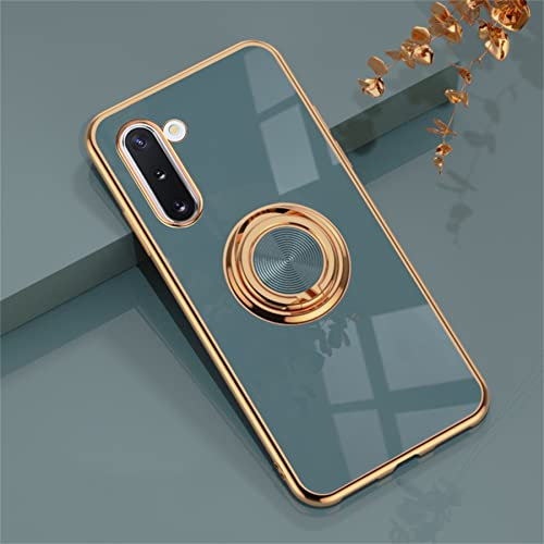 Einaily Hülle für Samsung Galaxy Note 10 Handyhülle, Schutzhülle Ultradünnes magnetische KFZ-Halterung mit 360 Grad Ring Halter Handy Hüllen TPU Cover Bumper Case Schutzhülle für Galaxy Note 10