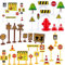 Fycooler Jouets de Signalisation Routière - Set de Panneaux de signalisation, Jeu d'accessoires pour véhicules et chemins de Fer Signalisation Routière Accessoires de Route - 41 Pièces