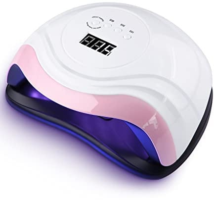 NEFLSI 168W Lampada per Unghie,Lampada a LED UV per Manicure e Pedicure 36LED Lampada UV Unghie Professionale con Automatico Sensore Display LCD 4 Timers da10s 30s 60s 99s per La Maggior Parte Dei Gel