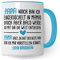 Tasse Schwangerschaft Geschenke Vater - Papa jetzt bin Ich eingekuschelt in deinem Bauch - Geschenk-Idee Schwanger, schöner Spruch Geschenkidee werdender Vater Kaffeetasse