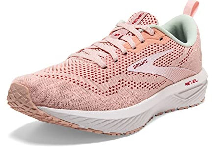Brooks Chaussures de course Revel 6 Neutral pour femme, Fouet de pêche/rose, 43 EU
