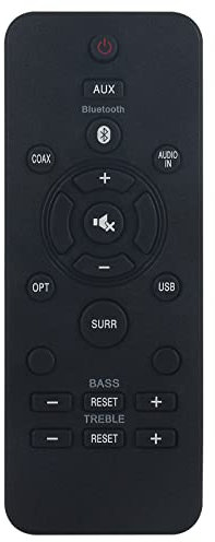 VINABTY Mando a Distancia de Repuesto para Philips Soundbar RT996580004176 HTL2160/F7 HTL1170B/F7 HTL1177BF7 HTL1177B/F7 HTL2101A/F7 HTL2111A/F7 HTL2151F7 HTL2151/F7 HTL1190B/12 HTL2151A/F7