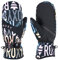 Roxy Jetty Isolierte Snowboard-/Ski-Fäustlinge, Größe S, True Black Sapin