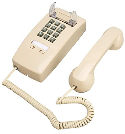 Vintage-Wandtelefone für Festnetz, Schnurgebundenes Telefon Zur Wandmontage mit Lautstärkeregler, Retro-Wandtelefon Im Alten Stil für Senioren, Hotel, Büro, Zuhause, Küche