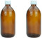 mikken 2 Tropfflaschen Medizinflaschen 500 ml Laborflaschen aus Braunglas