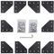10-Stück L-förmige Eckhalterungs-Verbindungsplatte mit 50-Stück M5-T-Muttern + 50-Stück M5-Schrauben + 1-Stück Schraubenschlüssel für Standard-Aluminium-Extrusionsprofil mit 6 mm Schlitz 2020