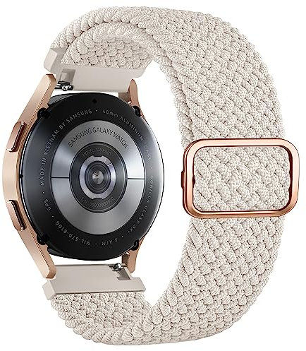 Vancle Armband für Samsung Galaxy Watch 5/4 40mm 44mm/Galaxy Watch 5 Pro 45mm/Galaxy Watch 4 Classic 42mm 46mm für Herren Damen, 20mm Geflochtenes Nylon Armbänder Elastisch Verstellbares Ersatzarmband