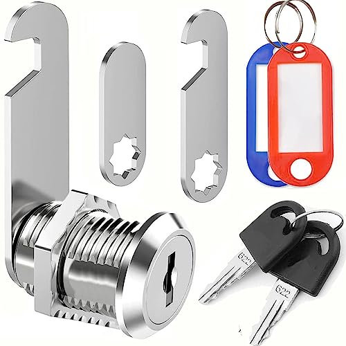 ZiYuya Cerradura de buzón con diferentes claves, Bloqueo del buzón Cerradura del armario Cerradura del Gabinete Dibujar bloqueo Cerradura de cámara Dresser lock Taquilla de muebles para puertas (30mm)