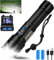 SIDUISDH Taschenlampe LED Aufladbar Extrem Hell, 150000 Lumen Taktische Taschenlampe Starke, Batteriebetrieben USB Taschenlampen, Wasserdicht Flashlight Torch für Outdoor Notfälle Camping