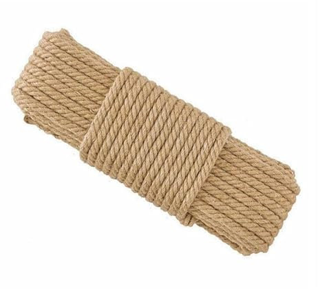 Planche à gratter for Chat, Bricolage, Corde torsadée en sisal, Remplacement d'arbre à Chat, Jouet à gratter, Cadre d'escalade, Corde attachée (Color : 20 Meters, Size : 10mm)