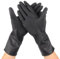 2 Paar Schwarze Wiederverwendbare Latex Handschuhe, Salon Haarfarbe Handschuhe zum Schutz gegen Haarfärbemittel(2 Paar)