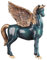 IONAZQTWW Dekorationsstatue - Pegasus-Pferdestatue, Einhorn-Tischskulptur, Flügel, göttliche stehende Figuren, griechische Fliegende Tierfiguren, Heimdekor, Desktop-Kunstfigur, Dekorationen für