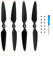 JINQFENG Propellerblätter für Drohnen, für DJI Mavic AIR 3-Propeller, Geräuscharme Propellerblätter, für DJI Mavic AIR 3-Drohnenzubehör (8 Stück),Black orange