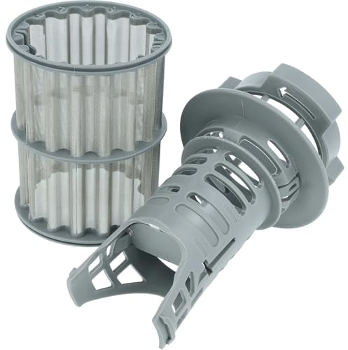 vhbw Filtro medio compatible con Balay 3VF305 | 3VF303, 3VF304, 3VF301, 3VF302, 3VF300 lavavajillas - Tamiz lavaplatos, 7 cm gris