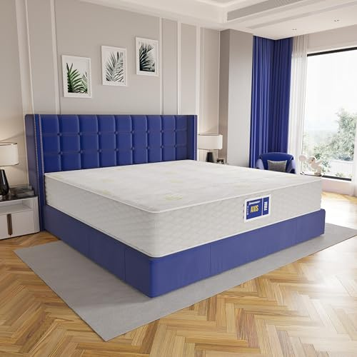 ERGOREST Axis Matratze – 33 Schichten, Taschenfederkern 5/7/X-Zonen, CryoFreeze™ Sommerseite, Naturfaser Winterseite, EdgeLock™ (Firm – für Benutzer von 75 kg bis 90 kg, 80 x 200 x 33 cm)