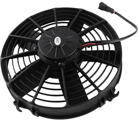 Cocoarm Ventilateur de Refroidissement électrique à Condensateur AC 330 Mm, Haute Puissance, Conception à Cinq Pales, Kit de Ventilateur de Climatisation 24 V 160 W pour Bus et Camions