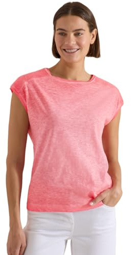 Cecil Maglietta in Jersey in Garment Dye Look Coral L