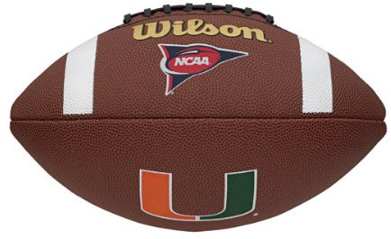 WILSON NCAA Miami Hurricanes Team Composite Fußball