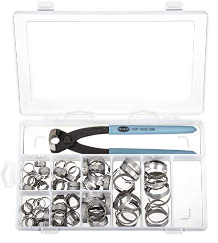 Oetiker 18500060 StepLess - Kit di morsetti per orecchie, in acciaio INOX con pinza standard a singola azione