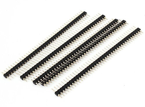 Uxcell 2.54 mm Spacing 40P Straight Male Round Pcb Pin Header 5 Pcs