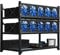 Kingwin Bitcoin Miner Rig Case w/6, 8 or 12 GPU Mining StackFrame - Expert Crypto Mining Rack W/Colocación para placa base para minería - Convección de aire para mejorar la criptomoneda GPU (12GPU)