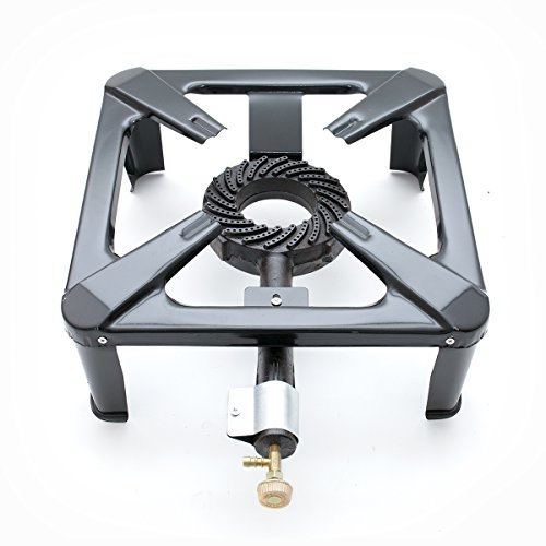 Cast Iron Single Gas Burner Boiling Ring Stove Outdoor Camping/Picnic Cooking