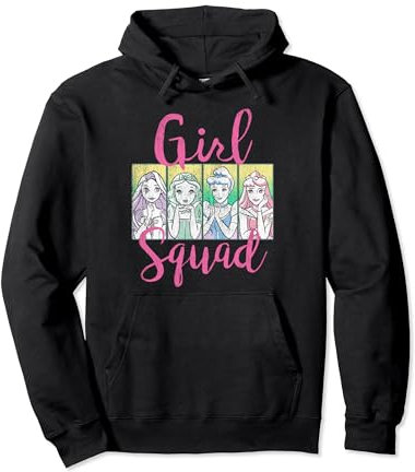 Disney Princess Girls Squad Group Shot Retro Graphic Hoodie