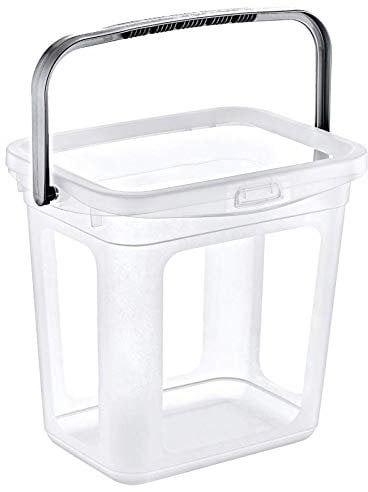 Clear Plastic Storage Container with Lid Carry Handle Soap Laundry Tablet Washing Powder Detergent Box