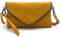 ELIOX - Pochette Donna Elegante con Catena e Tracolla in Morbida Pelle Sintetica - Borsa Clutch Piccola da Sera Borsetta Ragazza Borse Eleganti Cerimonia Matrimonio (Giallo)