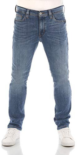 MUSTANG Jeans Herren Stretch Slim Fit Vegas Jeanshose Hose Denim, Größe:33W / 32L, Farbvariante:Denim Blue (5000-313)