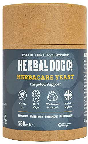 Herbal Dog Co HerbaCare Dog Yeast Imbalance Food Supplement, 250ml - Yeast Supplement for Dogs & Puppies - All-Natural Ingredients, Vegan, Made in UK