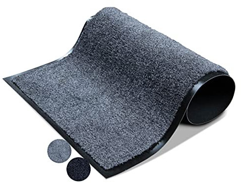 Virusreduzierende Schmutzfangmatte 90x150 cm - Studio M Hygiene PRO - Fußmatte - Schmutzfangmatte Groß - Fußmatte grau innen