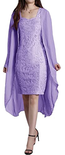 Minetom Femme Robe De Soiree Fête Dentelle Dress De Ceremonie Mariage Cocktail sans Manche Tulle Boléros Demoiselle d'honneur Robe